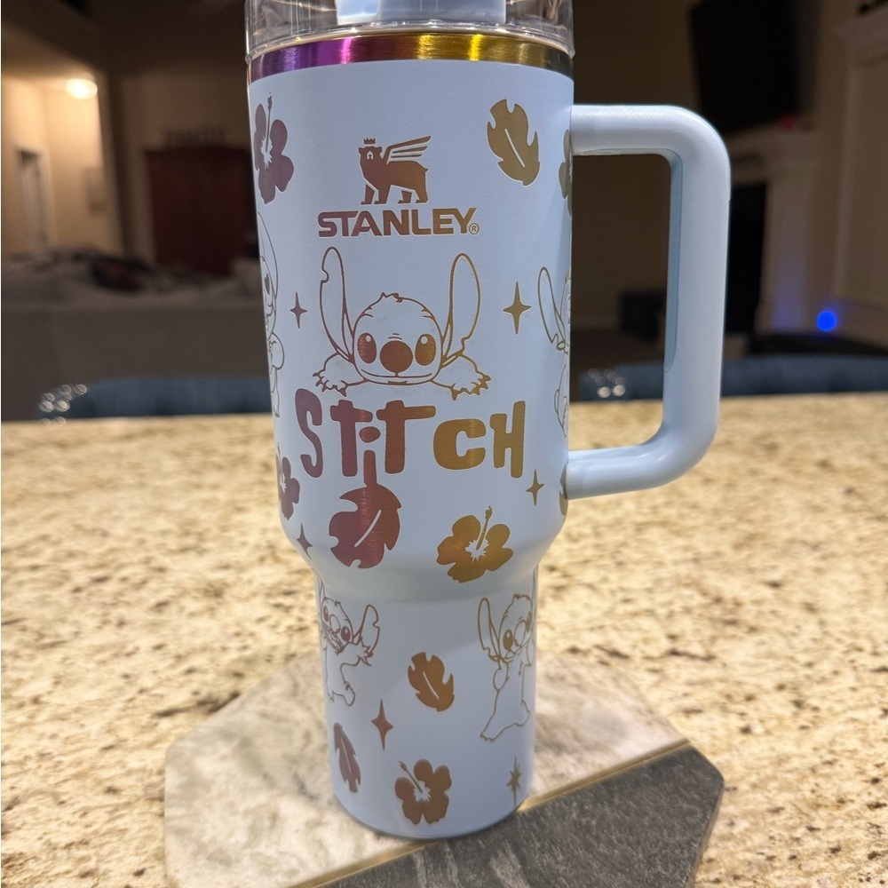 Stanley Light Blue Stitch Mug